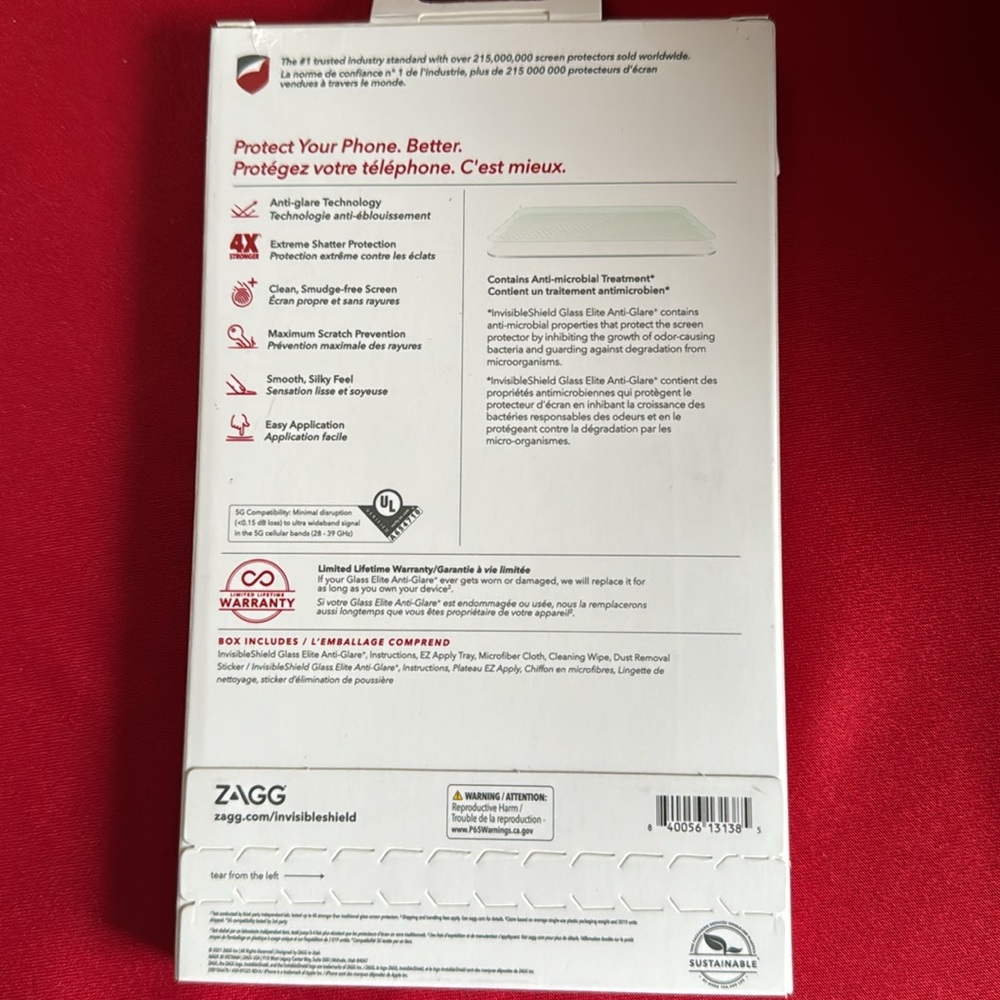 New In Box Zagg Invisible Shield screen protector. iPhone 12 Pro Max - Picture 2 of 2